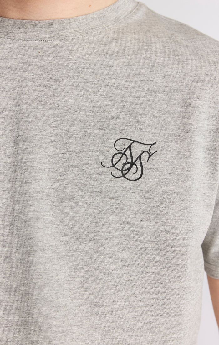 SikSilk Twin Set Tee & Shorts - Grey Marl sold by Siksilk product image thumbnail 6