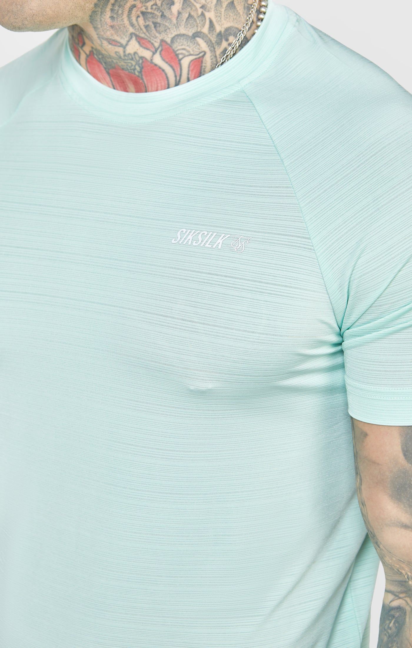 Blue Sports Textured Look T-Shirt sold by Siksilk product image thumbnail 2