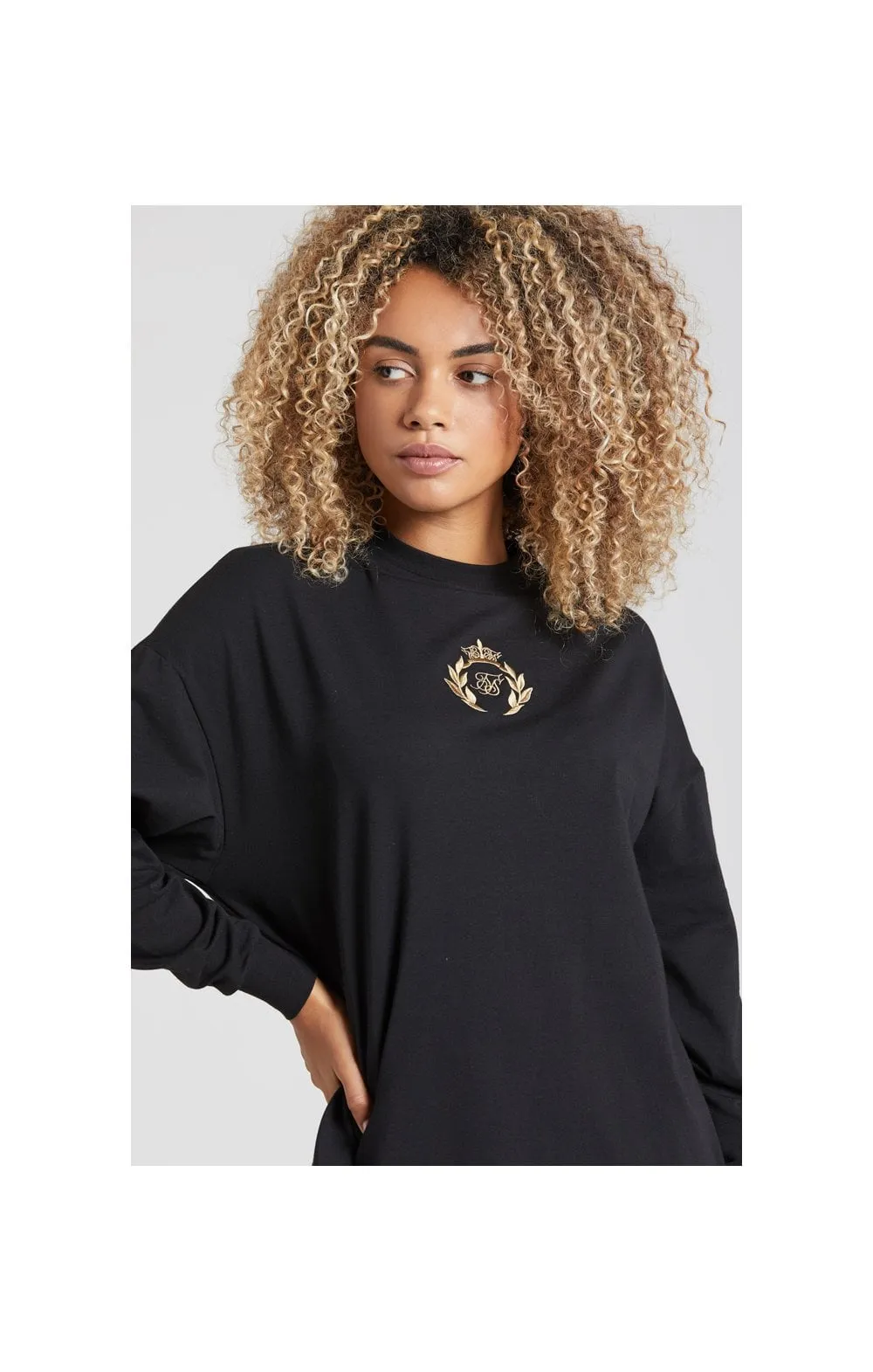 SikSilk Prestige T-Shirt Dress - Black sold by Siksilk product image thumbnail 3