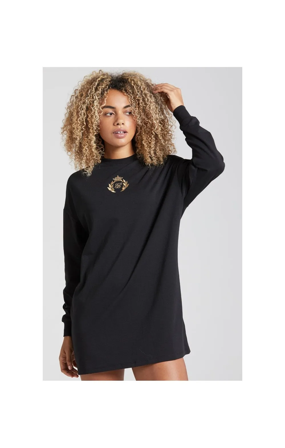 SikSilk Prestige T-Shirt Dress - Black sold by Siksilk
