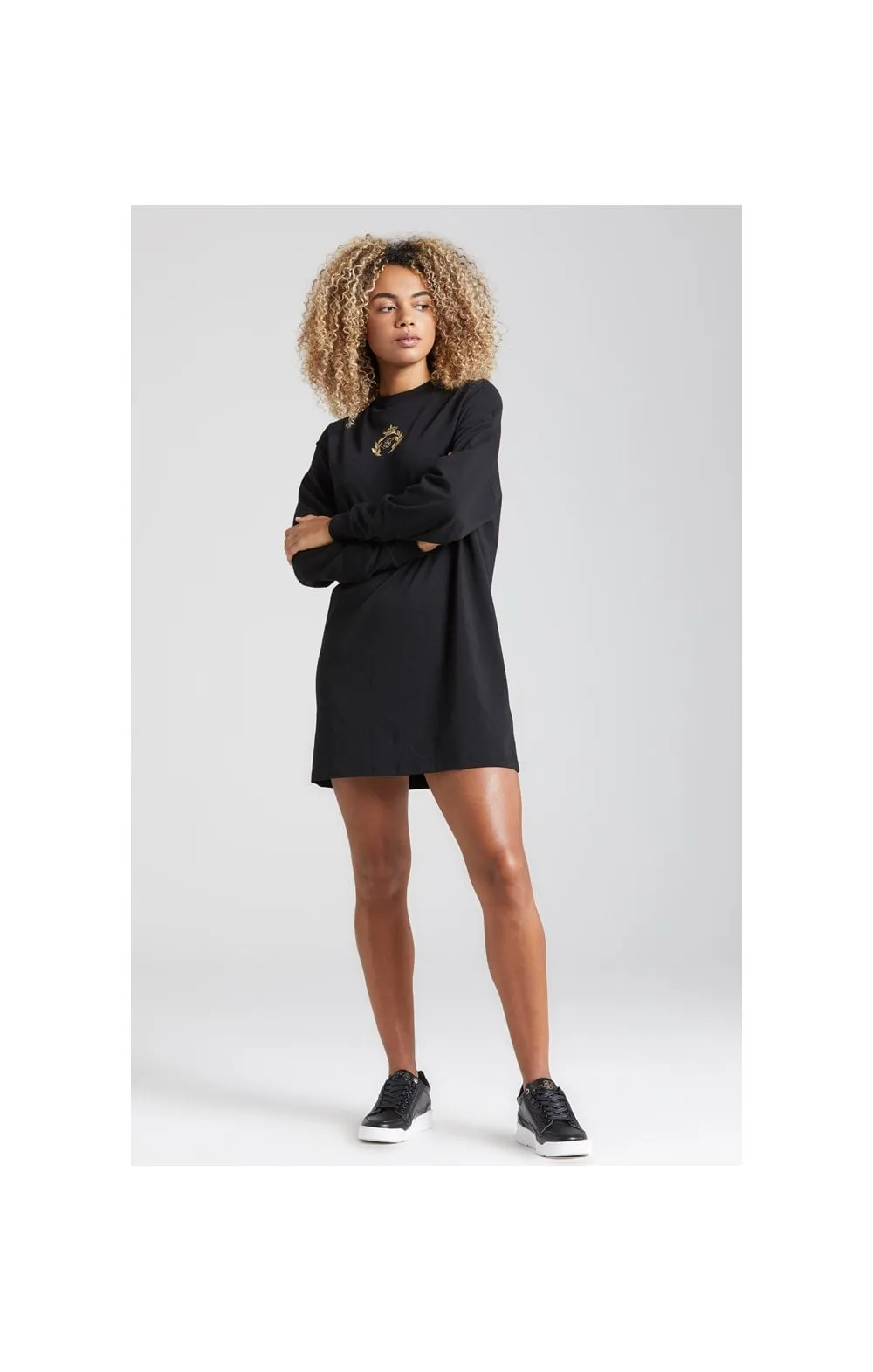 SikSilk Prestige T-Shirt Dress - Black sold by Siksilk product image thumbnail 5