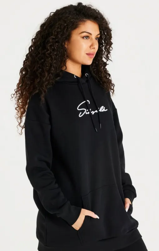 Black Oversize Hoodie Dress sold by Siksilk