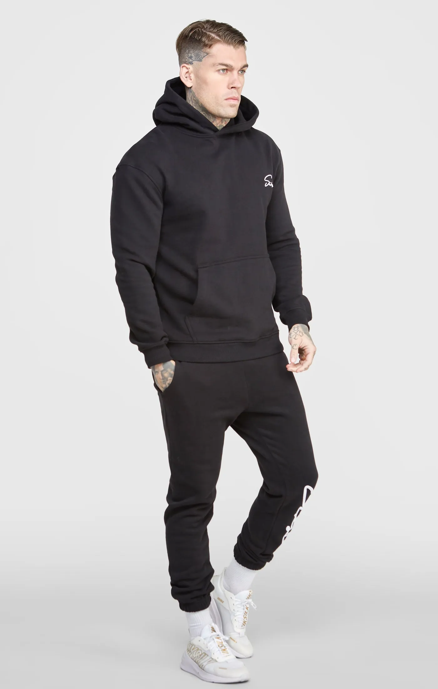 Script Embroidery Hood sold by Siksilk product image thumbnail 4