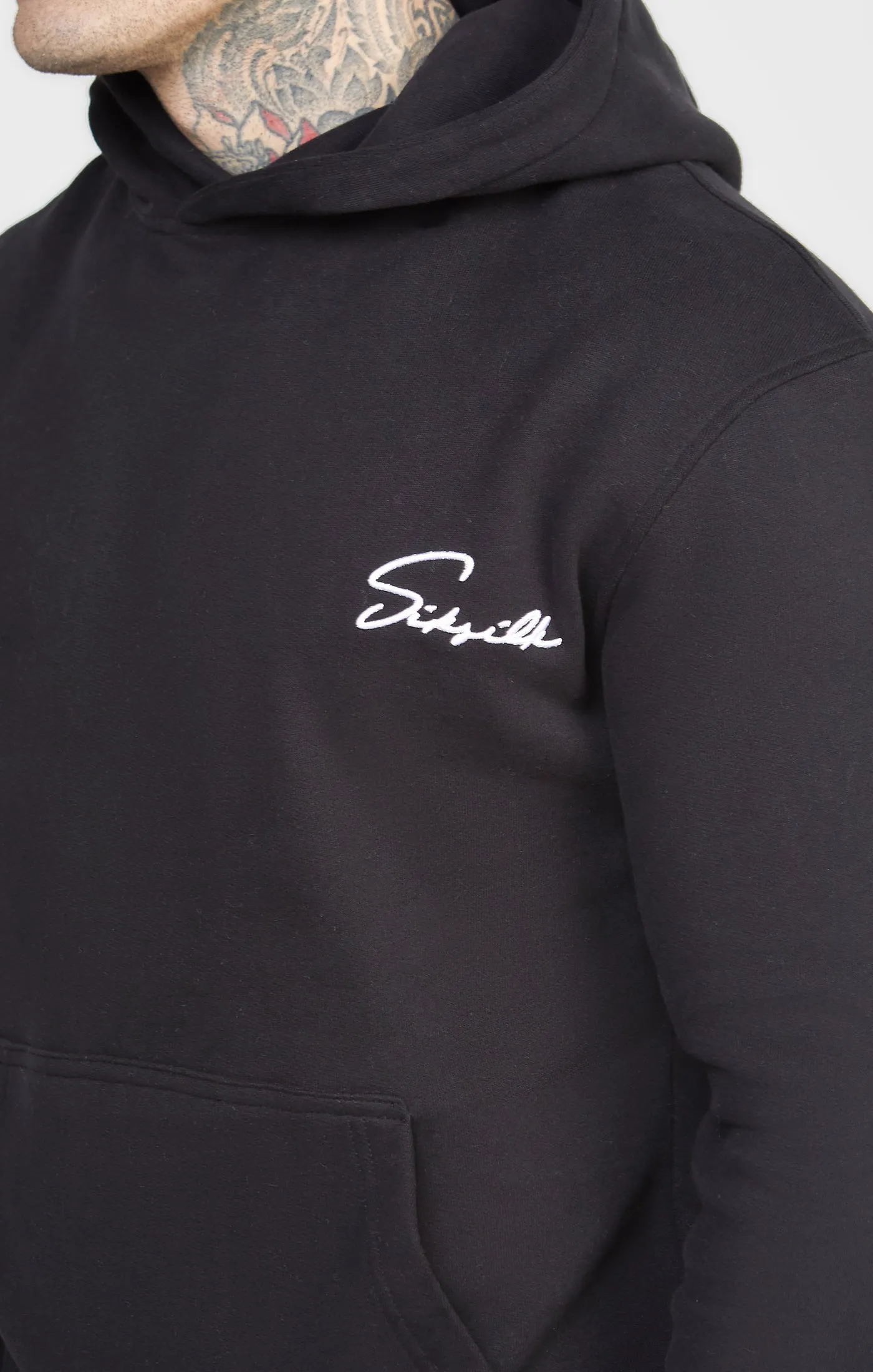 Script Embroidery Hood sold by Siksilk product image thumbnail 2