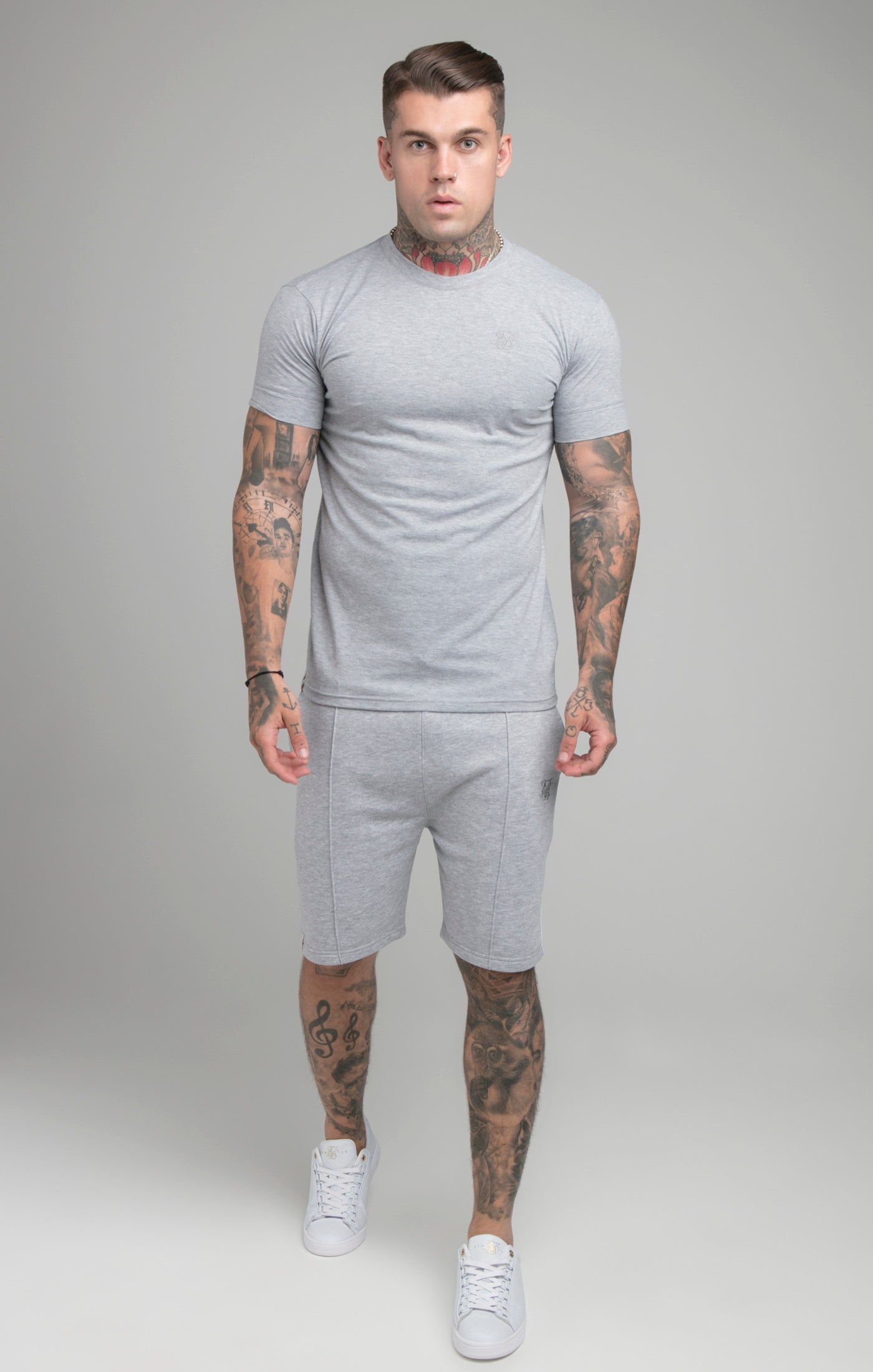 Grey Marl Smart T-Shirt sold by Siksilk product image thumbnail 3