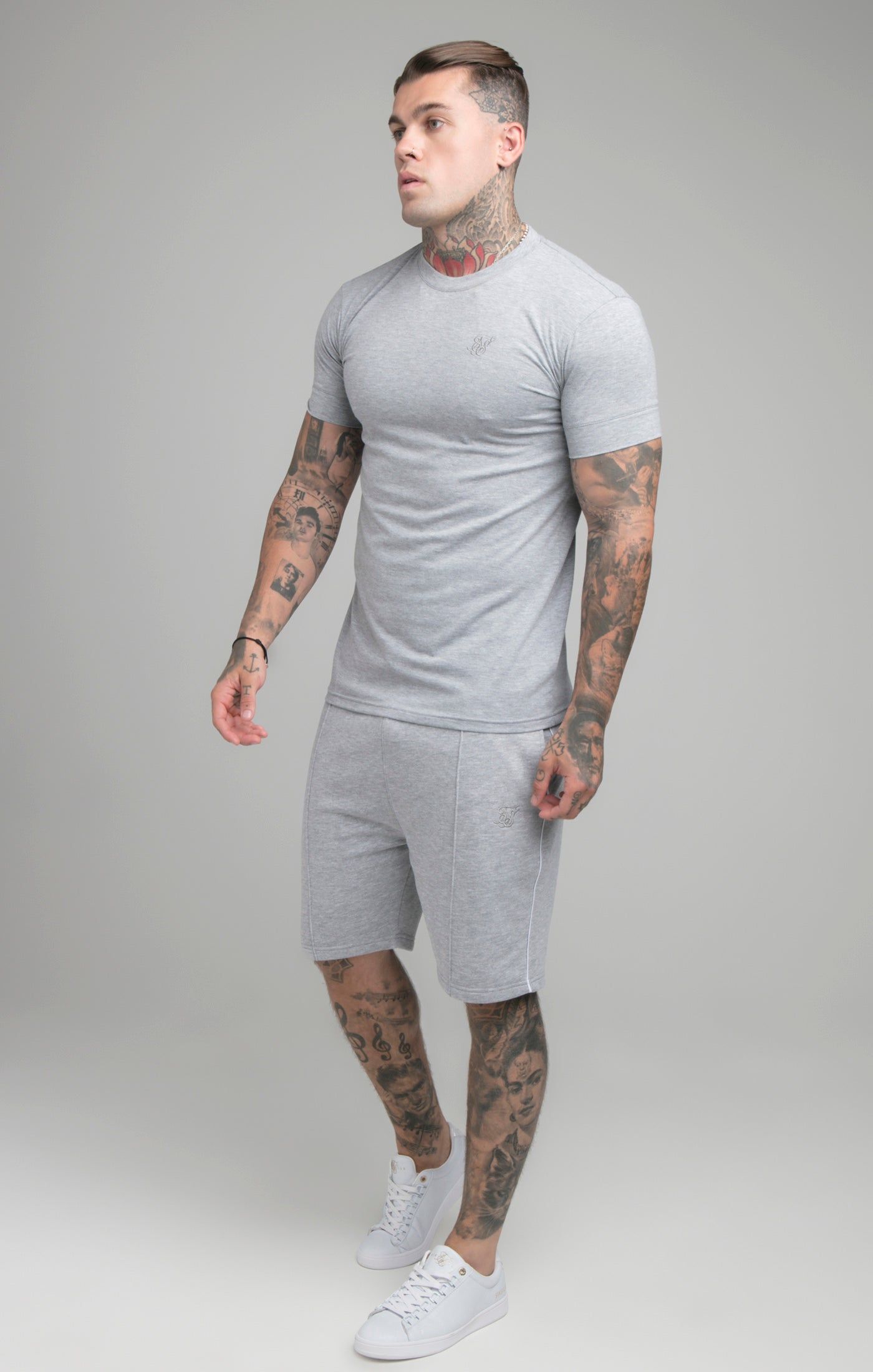 Grey Marl Smart T-Shirt sold by Siksilk product image thumbnail 4