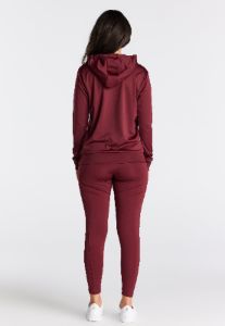 Burgundy Essential Overhead Hoodie sold by Siksilk