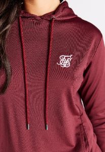 Burgundy Essential Overhead Hoodie sold by Siksilk