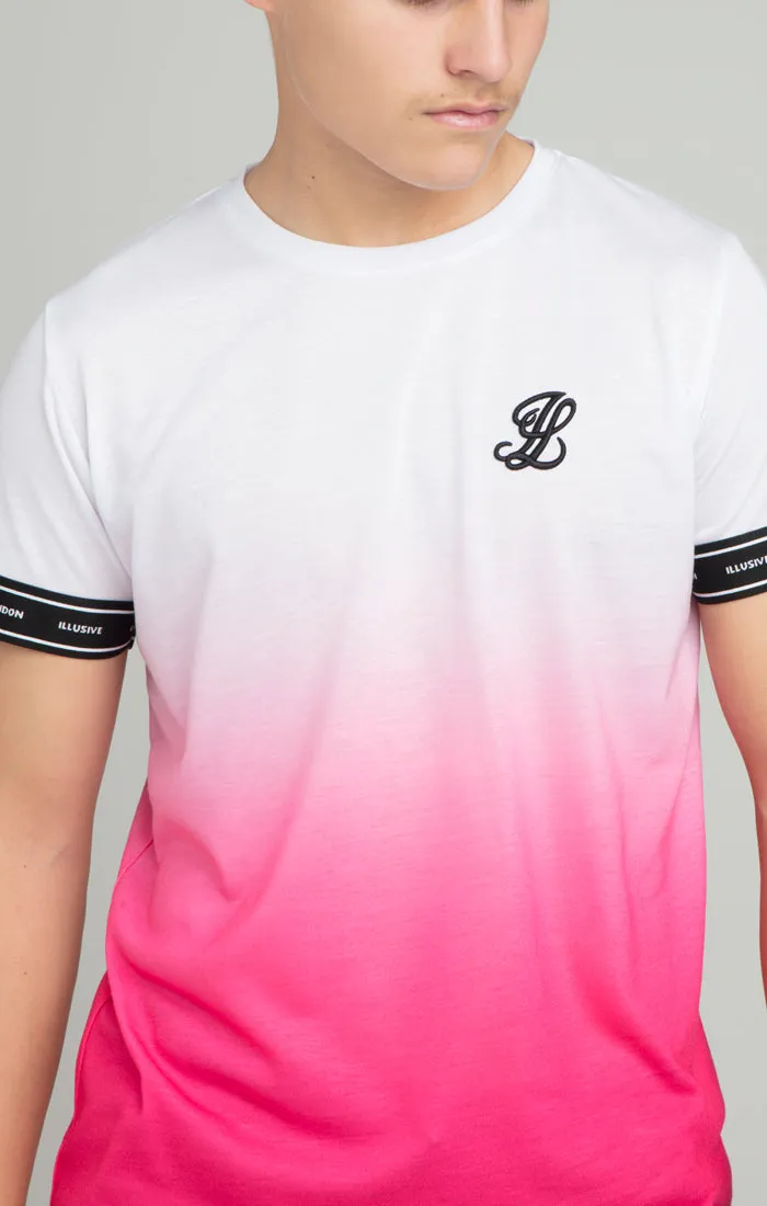 Illusive London Fade Tech Tee - White & Pink sold by Siksilk product image thumbnail 5