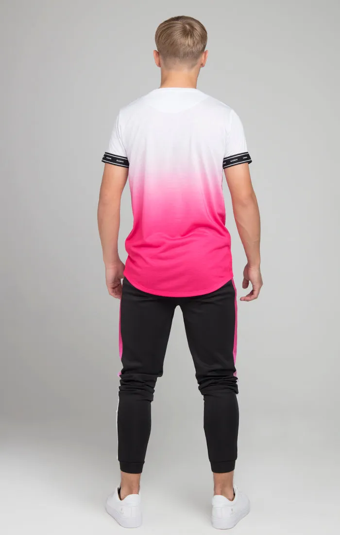 Illusive London Fade Tech Tee - White & Pink sold by Siksilk product image thumbnail 3