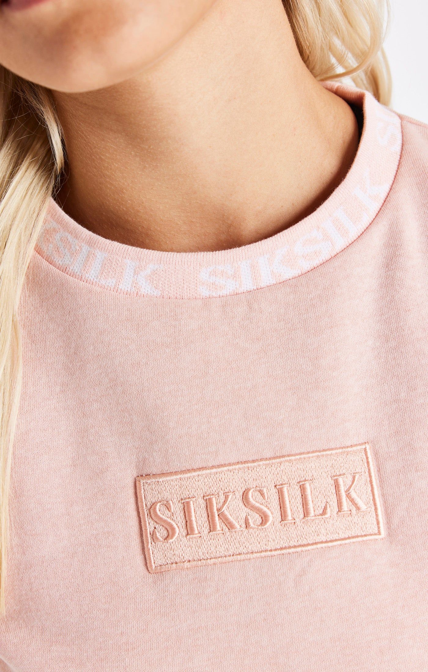 Pink Crop Sweat sold by Siksilk product image thumbnail 4