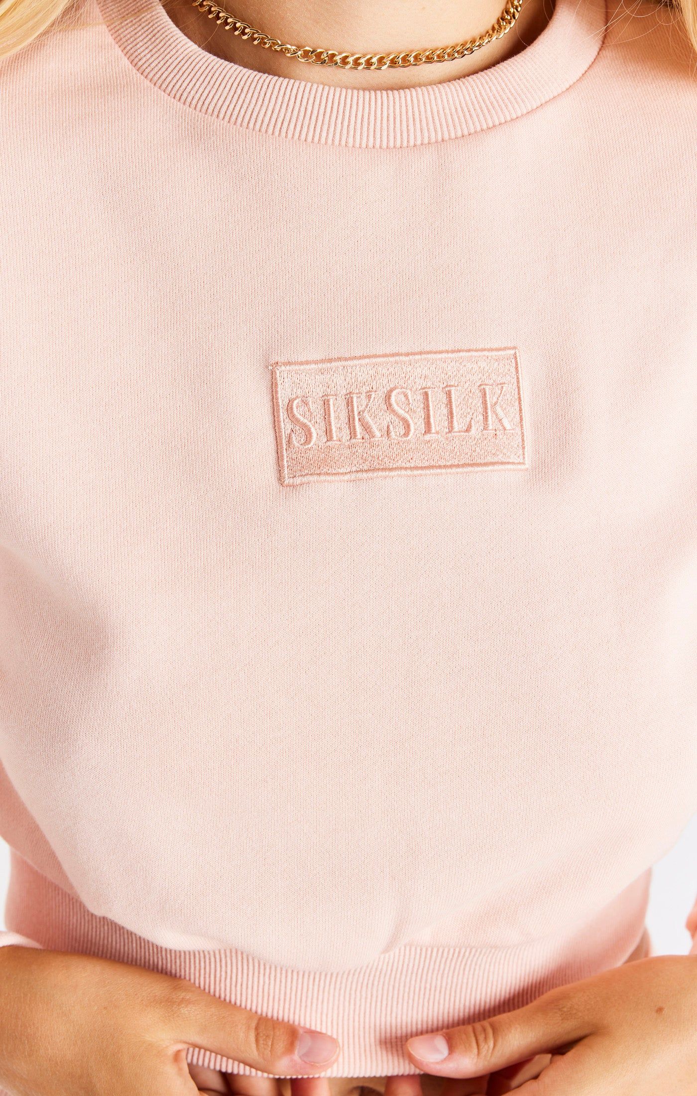 Pink Crop Sweat sold by Siksilk product image thumbnail 3