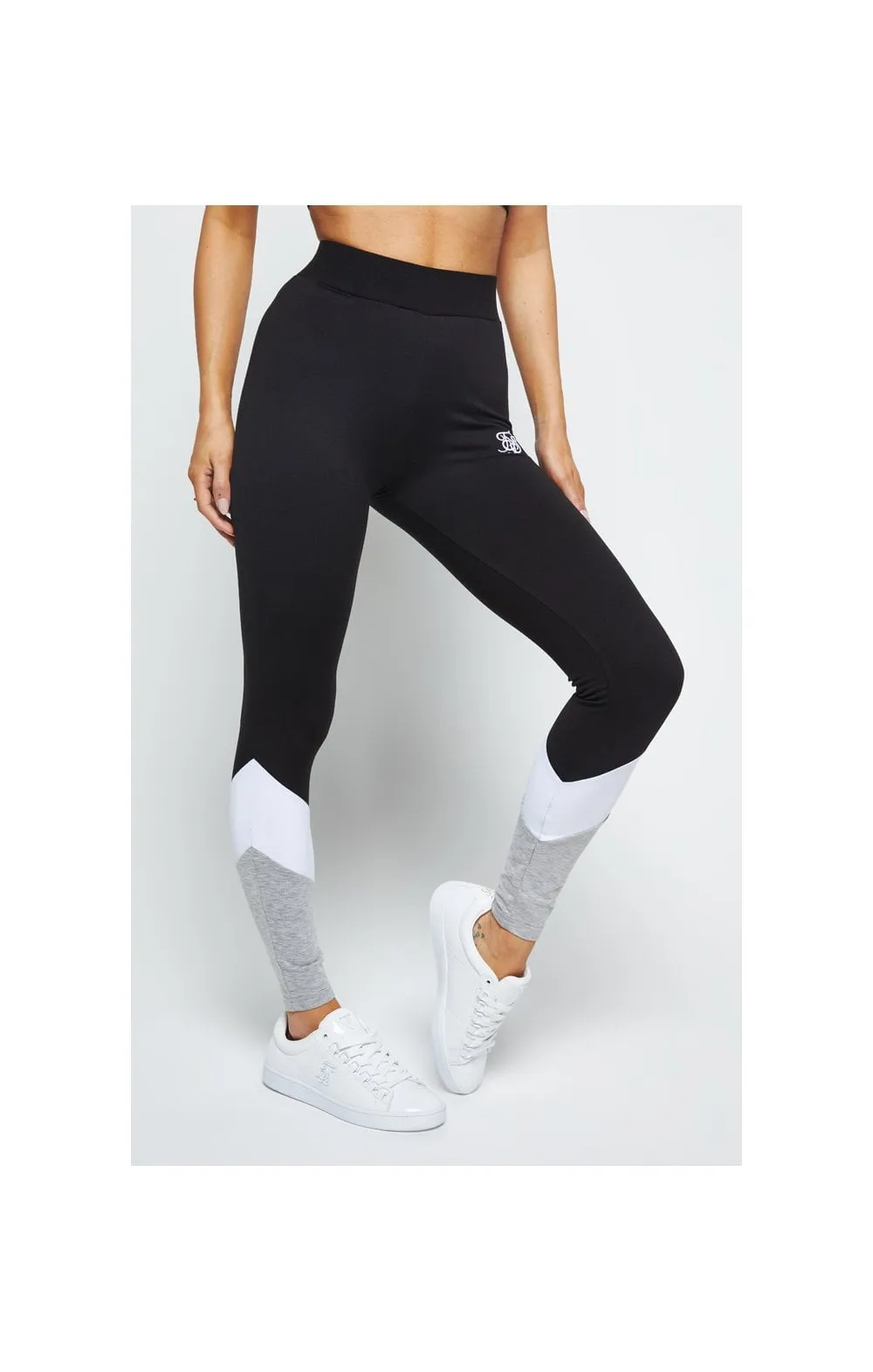 SikSilk Leggings - Grey Black & White sold by Siksilk product image thumbnail 4