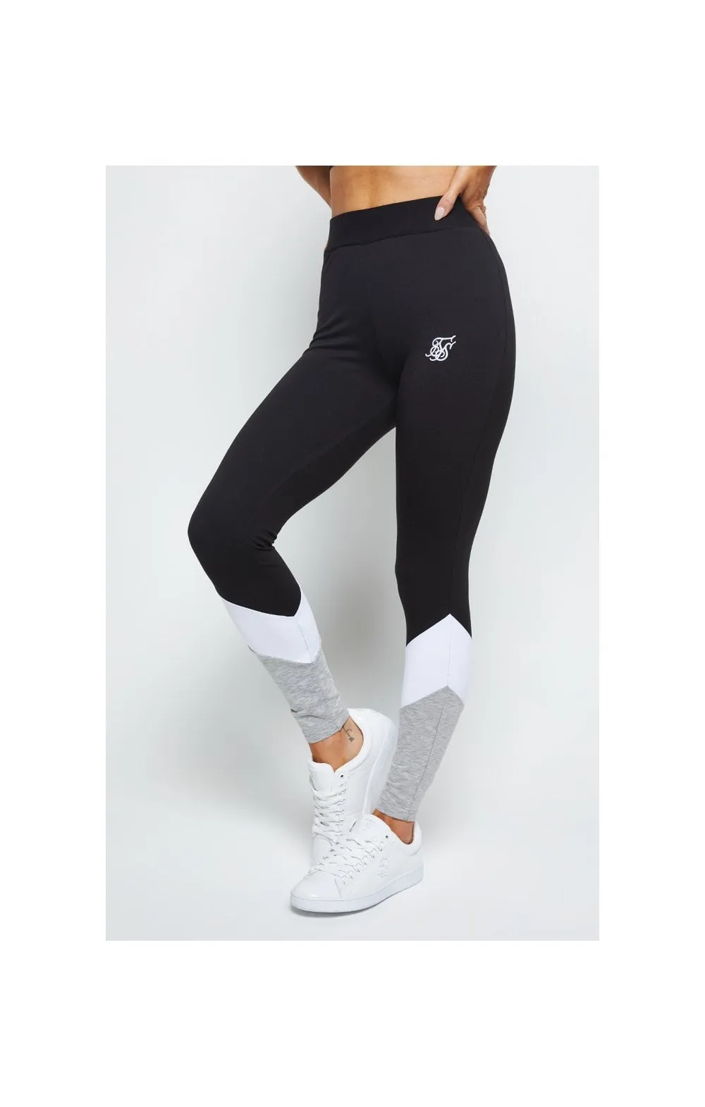 SikSilk Leggings - Grey Black & White sold by Siksilk