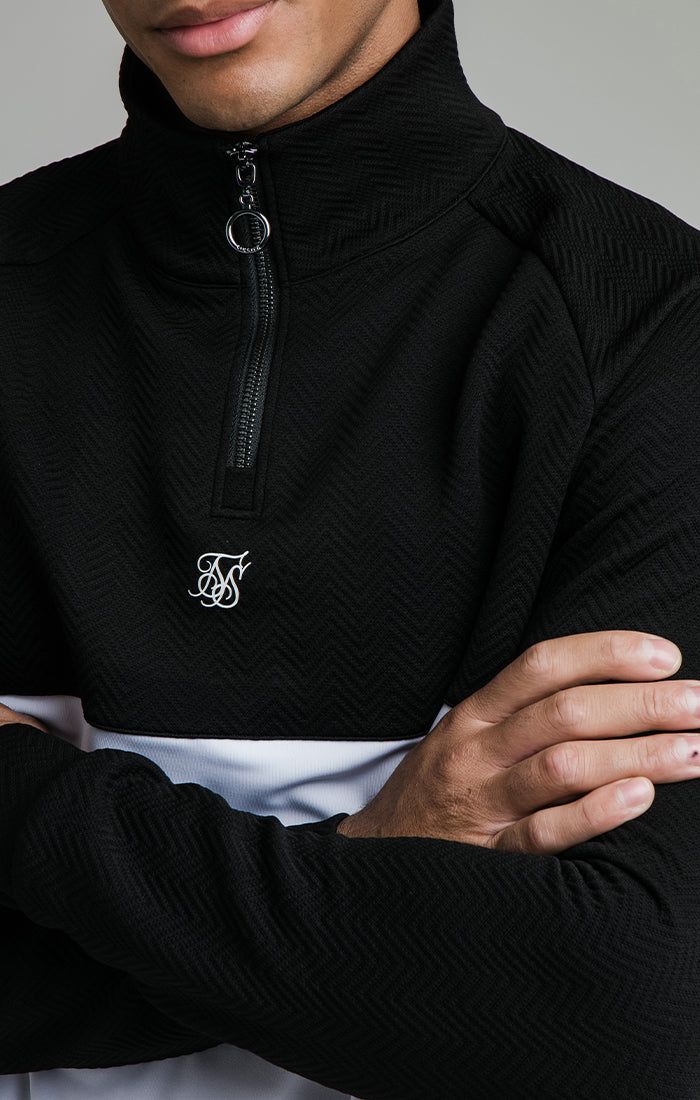 Black Quarter Zip Funnel sold by Siksilk product image thumbnail 2