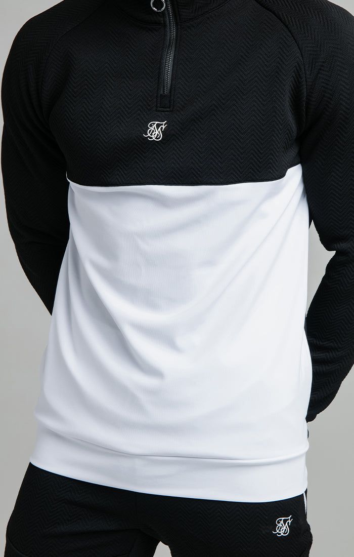 Black Quarter Zip Funnel sold by Siksilk