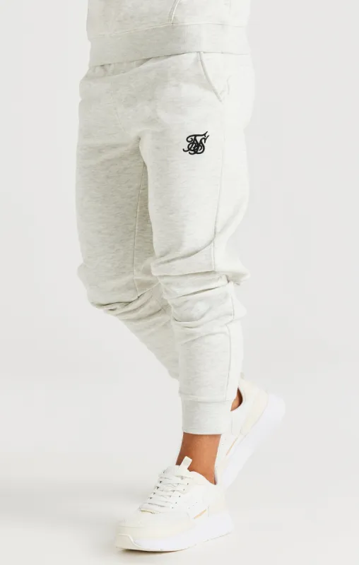 SikSilk Cuffed Jogger - Snow Marl sold by Siksilk
