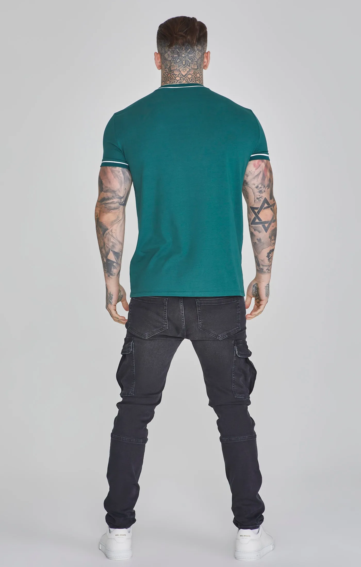 Green Muscle Fit T-Shirt sold by Siksilk product image thumbnail 5