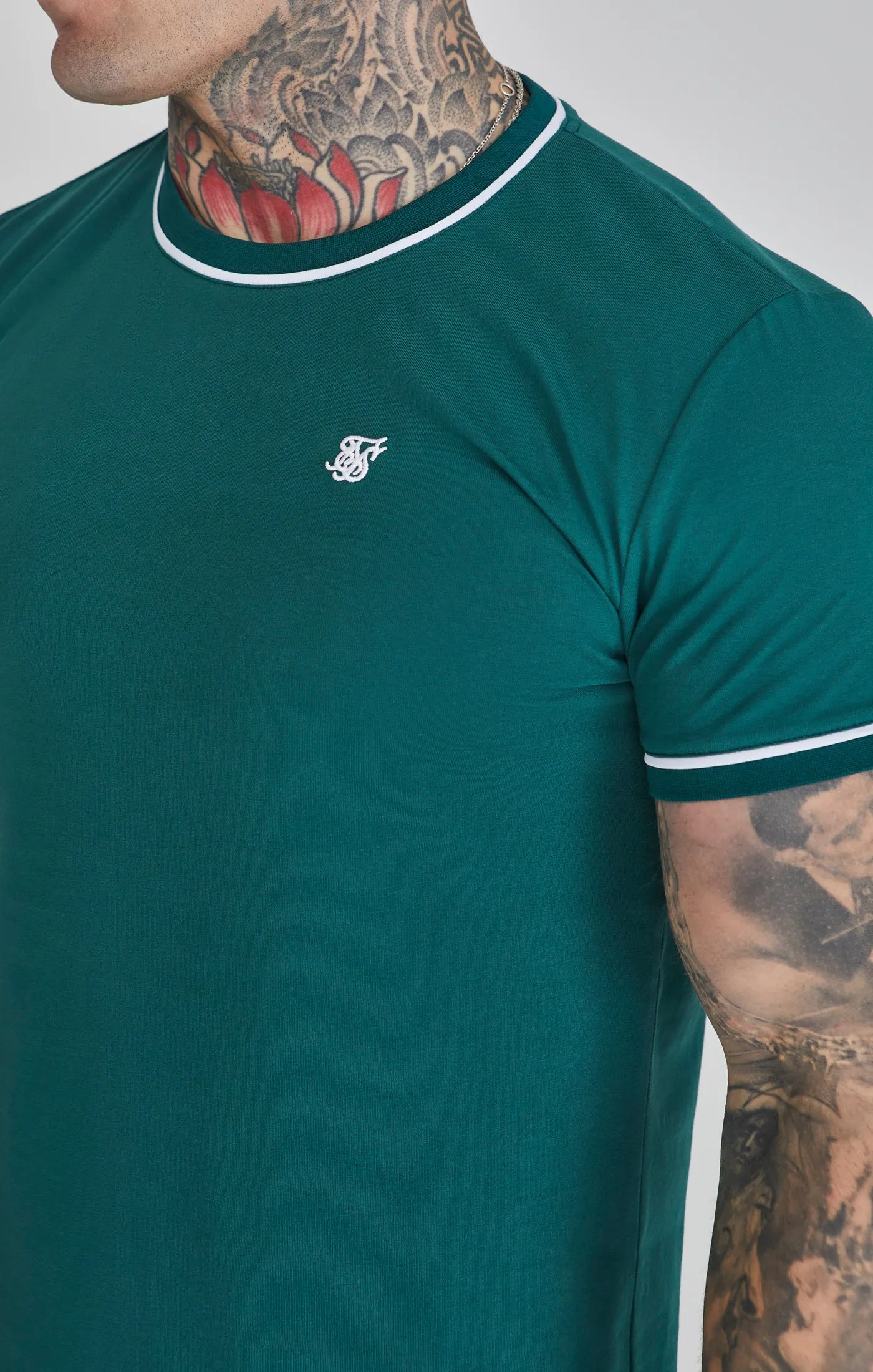 Green Muscle Fit T-Shirt sold by Siksilk product image thumbnail 3