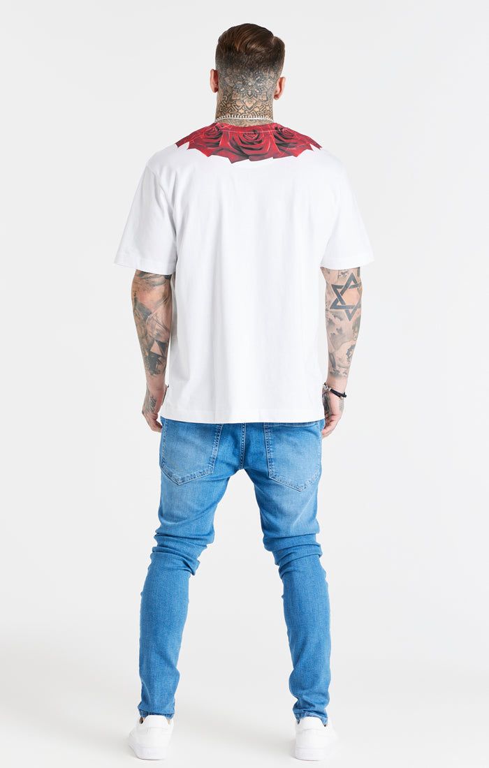 Blue Distressed Basic Cut Jean sold by Siksilk product image thumbnail 5