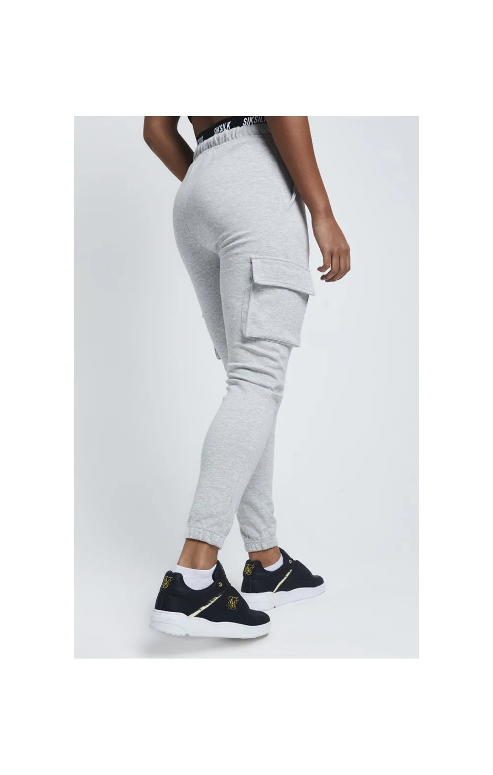 SikSilk Cargo Joggers - Grey Marl sold by Siksilk product image thumbnail 5
