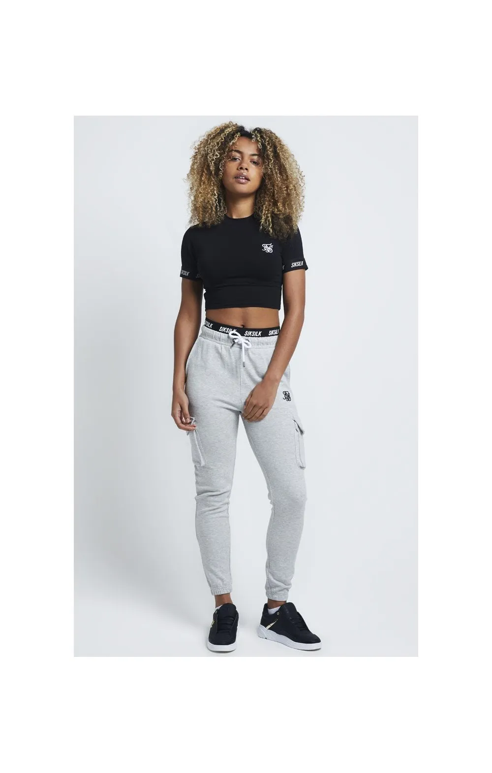 SikSilk Cargo Joggers - Grey Marl sold by Siksilk product image thumbnail 2