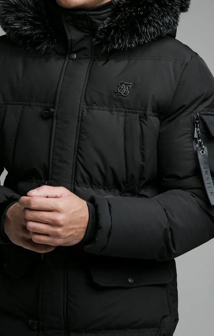 Black Puff Parka sold by Siksilk product image thumbnail 4