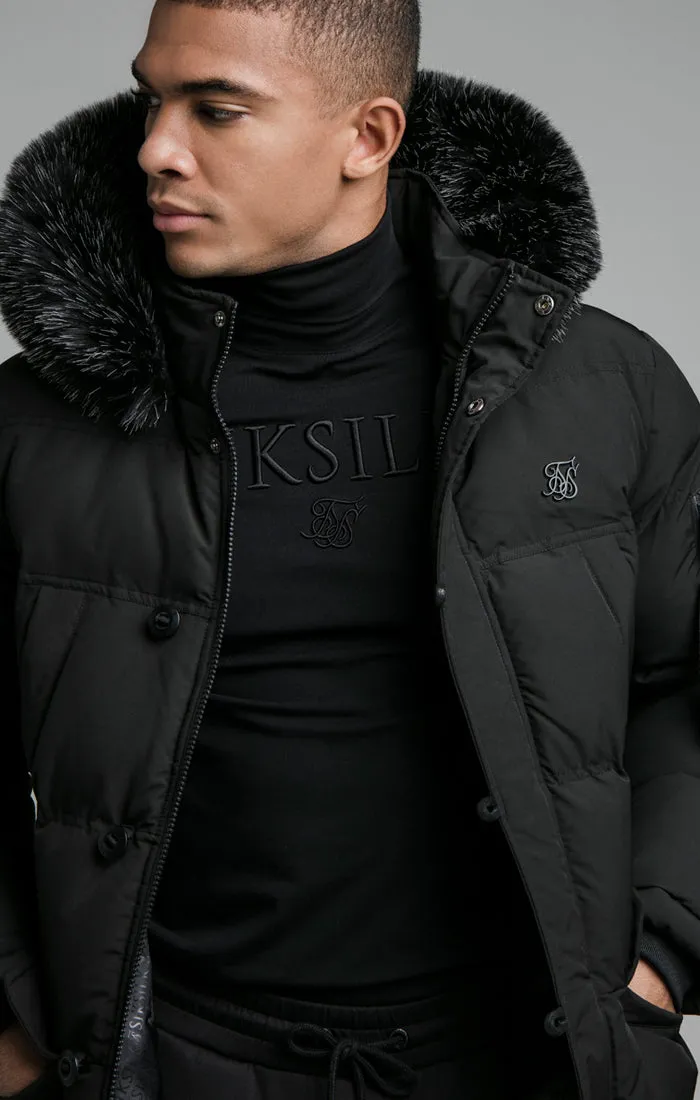 Black Puff Parka sold by Siksilk product image thumbnail 2