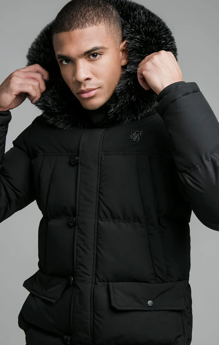 Black Puff Parka sold by Siksilk product image thumbnail 3