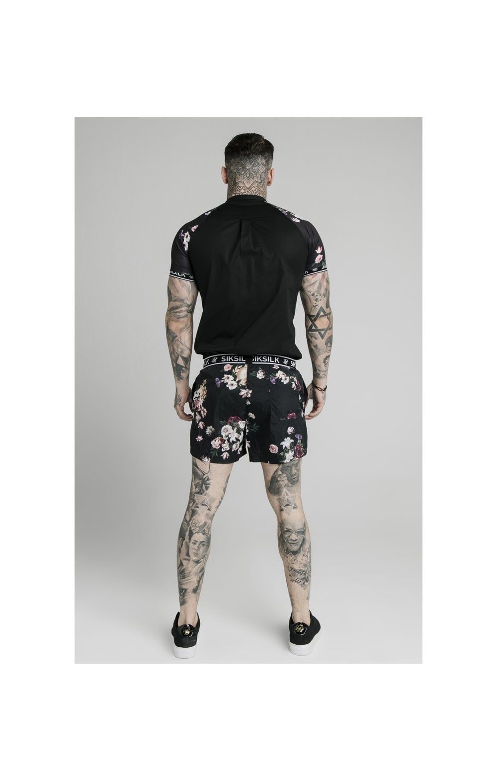SikSilk S/S Grandad Jersey Sleeve Shirt - Black sold by Siksilk product image thumbnail 5