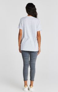 Light Blue Wash Distressed Denim Jean sold by Siksilk