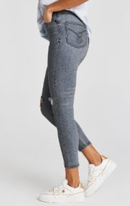 Light Blue Wash Distressed Denim Jean sold by Siksilk