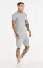 Grey Textured Muscle Fit T-Shirt sold by Siksilk
