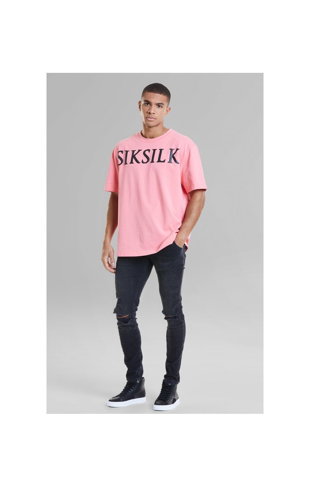 Pink Relaxed Fit T-Shirt sold by Siksilk product image thumbnail 6