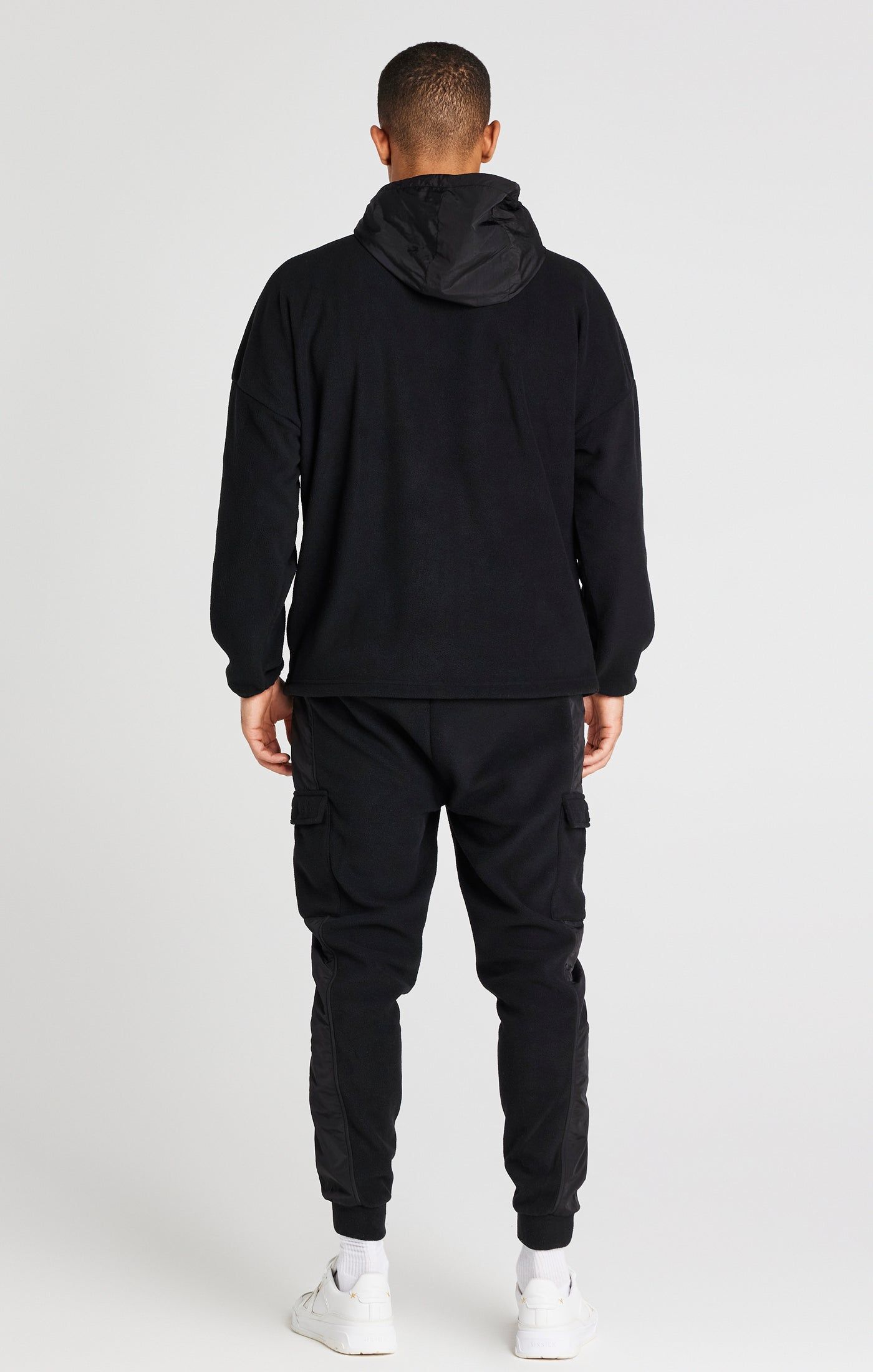 Black Polar Fleece Relaxed Jogger sold by Siksilk product image thumbnail 6