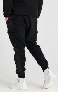 Black Polar Fleece Relaxed Jogger sold by Siksilk
