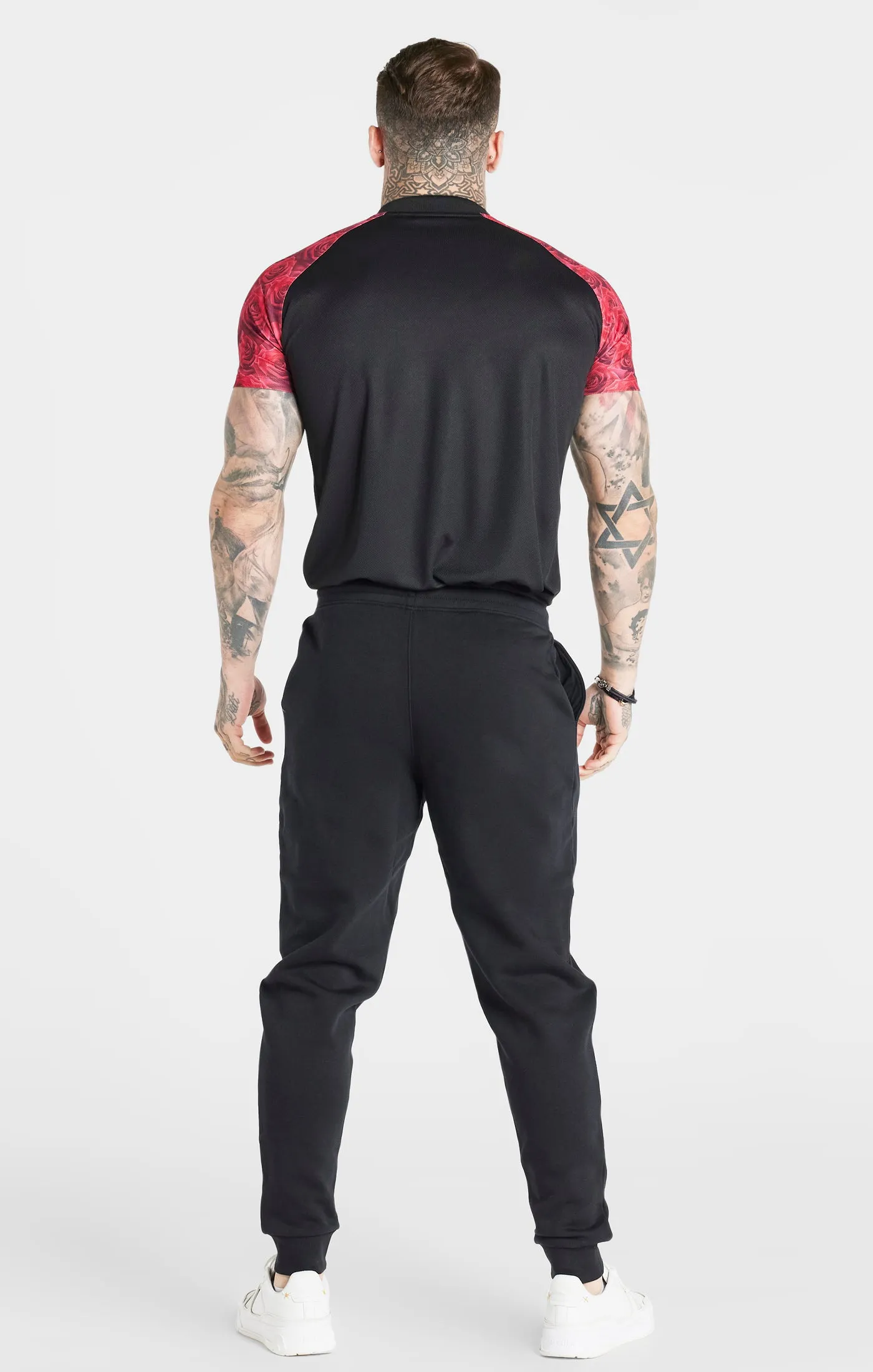 Black Fitted Baseball Jersey T-Shirt sold by Siksilk product image thumbnail 5