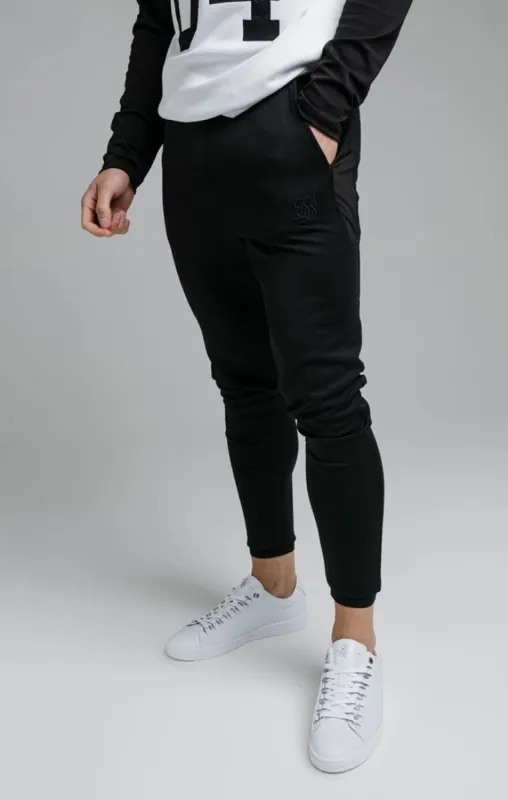 Black Retro Sport Scope Pant sold by Siksilk