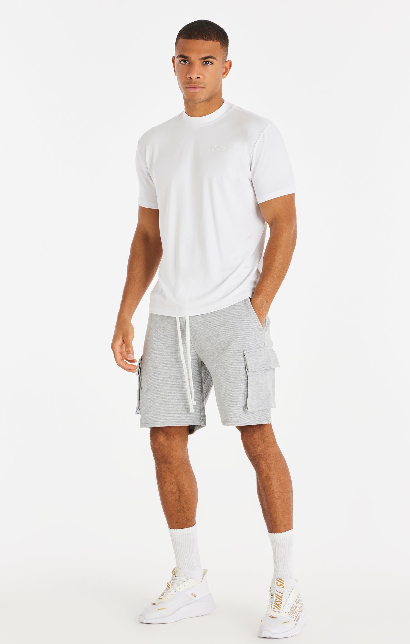 Grey Loop Back Cargo Short sold by Siksilk product image thumbnail 6