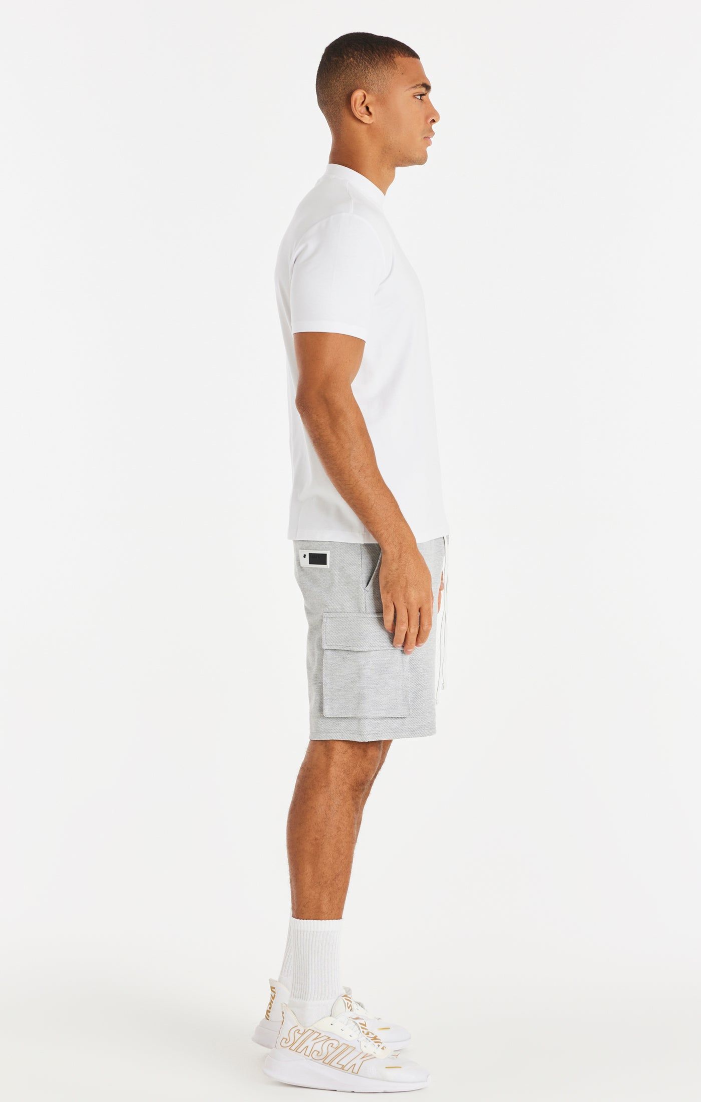 Grey Loop Back Cargo Short sold by Siksilk product image thumbnail 7