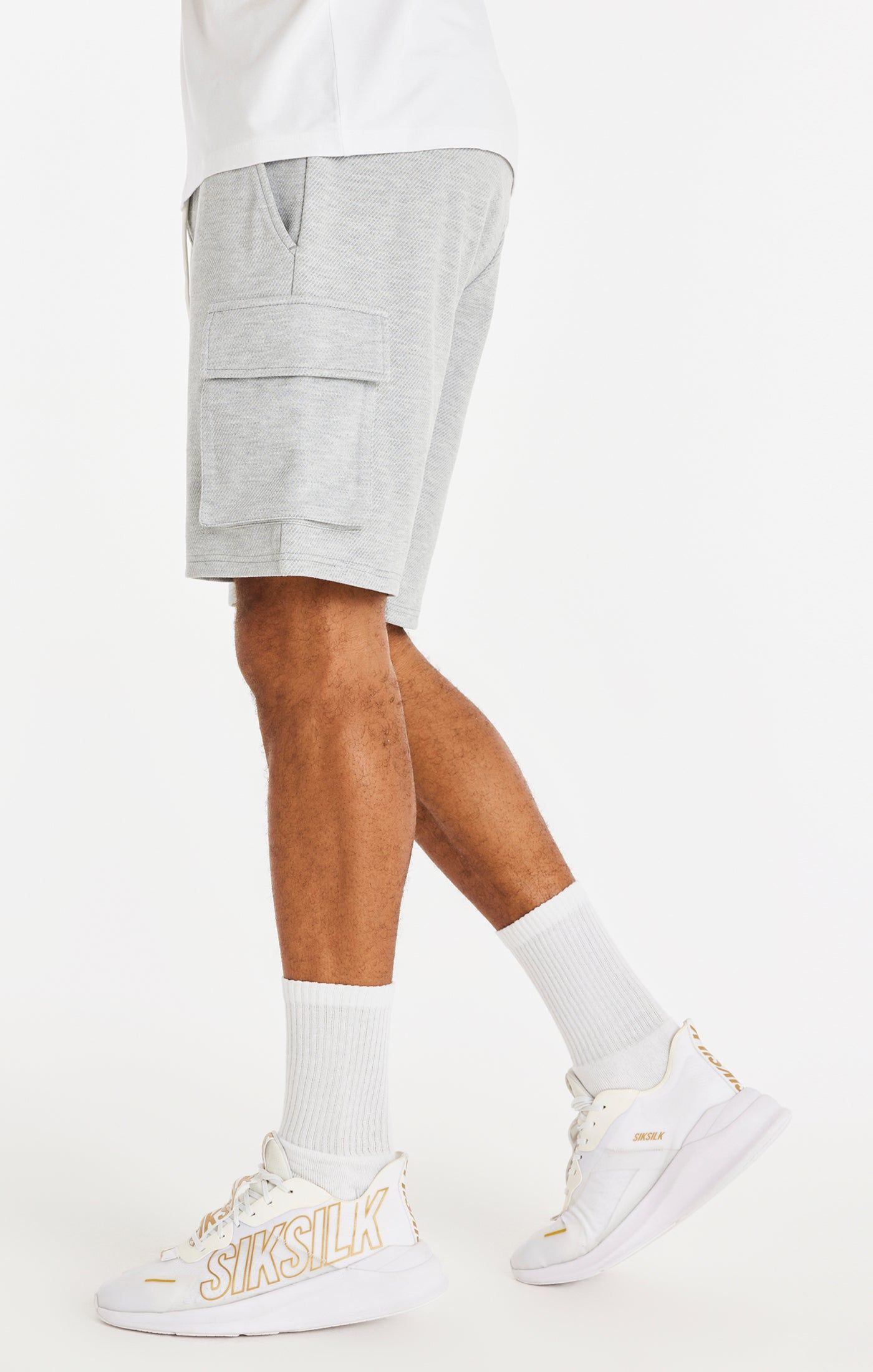 Grey Loop Back Cargo Short sold by Siksilk product image thumbnail 2