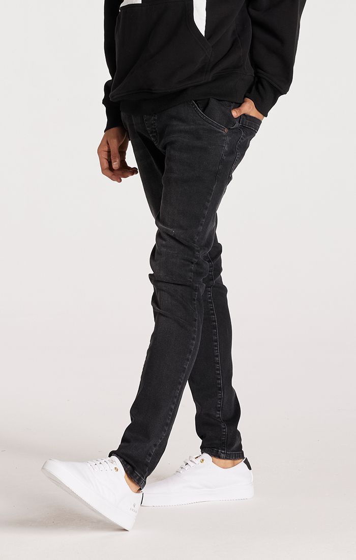 Black Washed Slim Fit Jean sold by Siksilk product image thumbnail 7