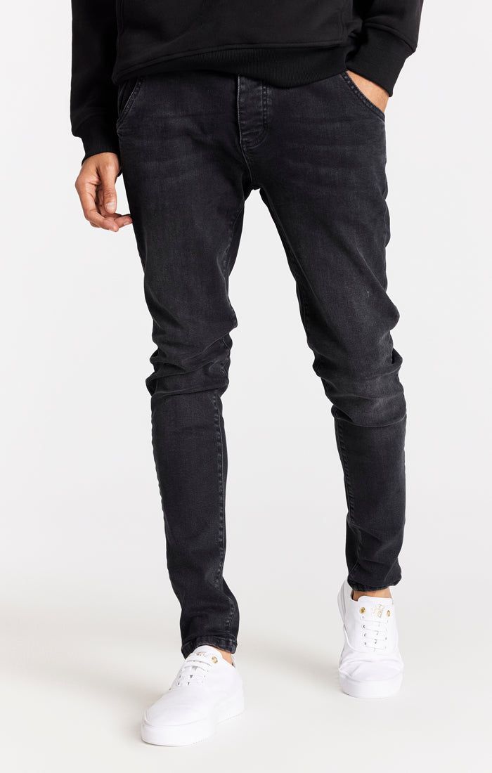 Black Washed Slim Fit Jean sold by Siksilk