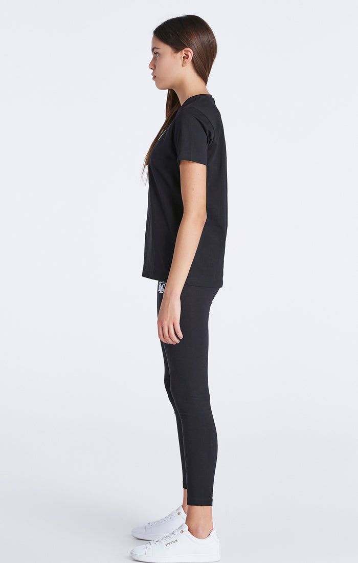 Girls Black Essentials Boyfriend T-Shirt sold by Siksilk product image thumbnail 6