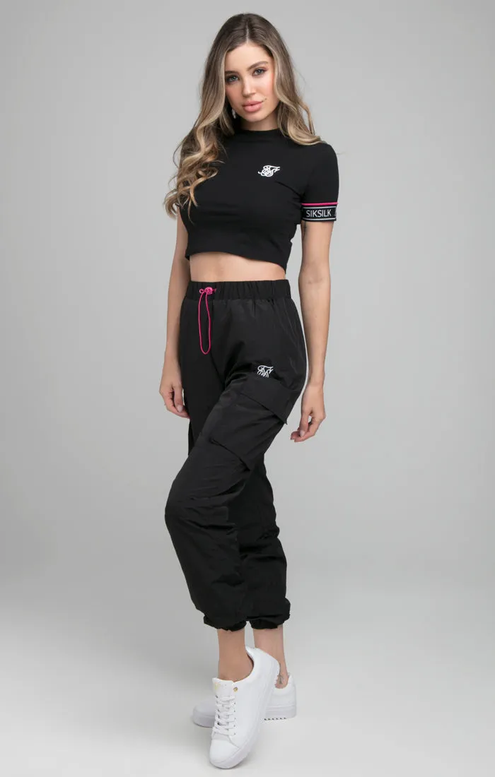 SikSilk Diverse Crop Tee - Black sold by Siksilk product image thumbnail 4