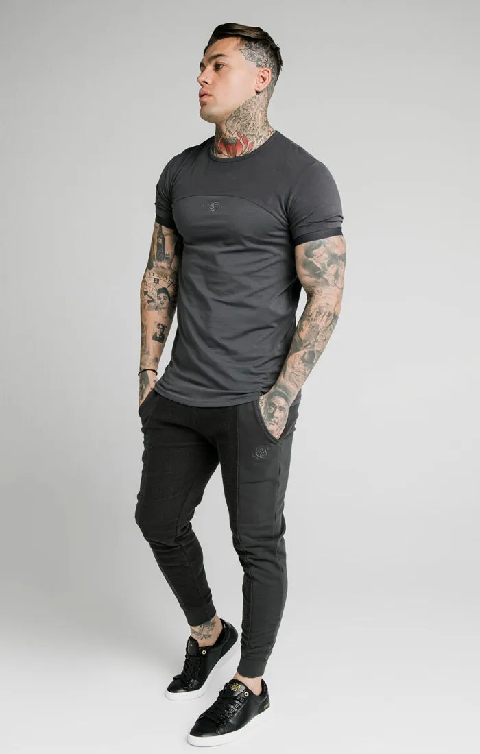 SikSilk Cut & Sew Gym Tee – Washed Grey sold by Siksilk product image thumbnail 4