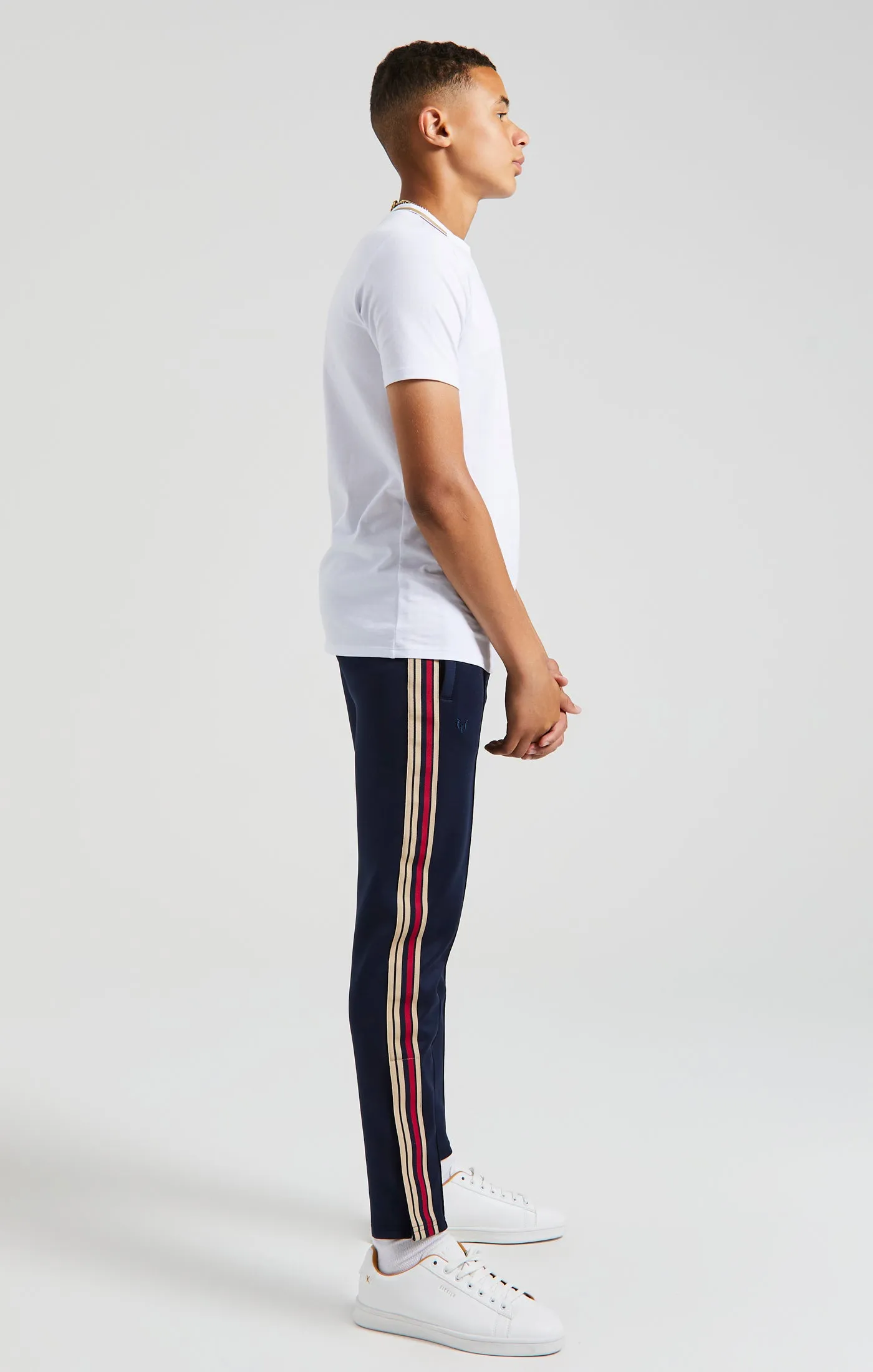 Boys Messi x SikSilk White Collar Detail T-Shirt sold by Siksilk product image thumbnail 5