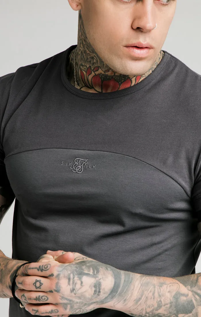 SikSilk Cut & Sew Gym Tee – Washed Grey sold by Siksilk product image thumbnail 2