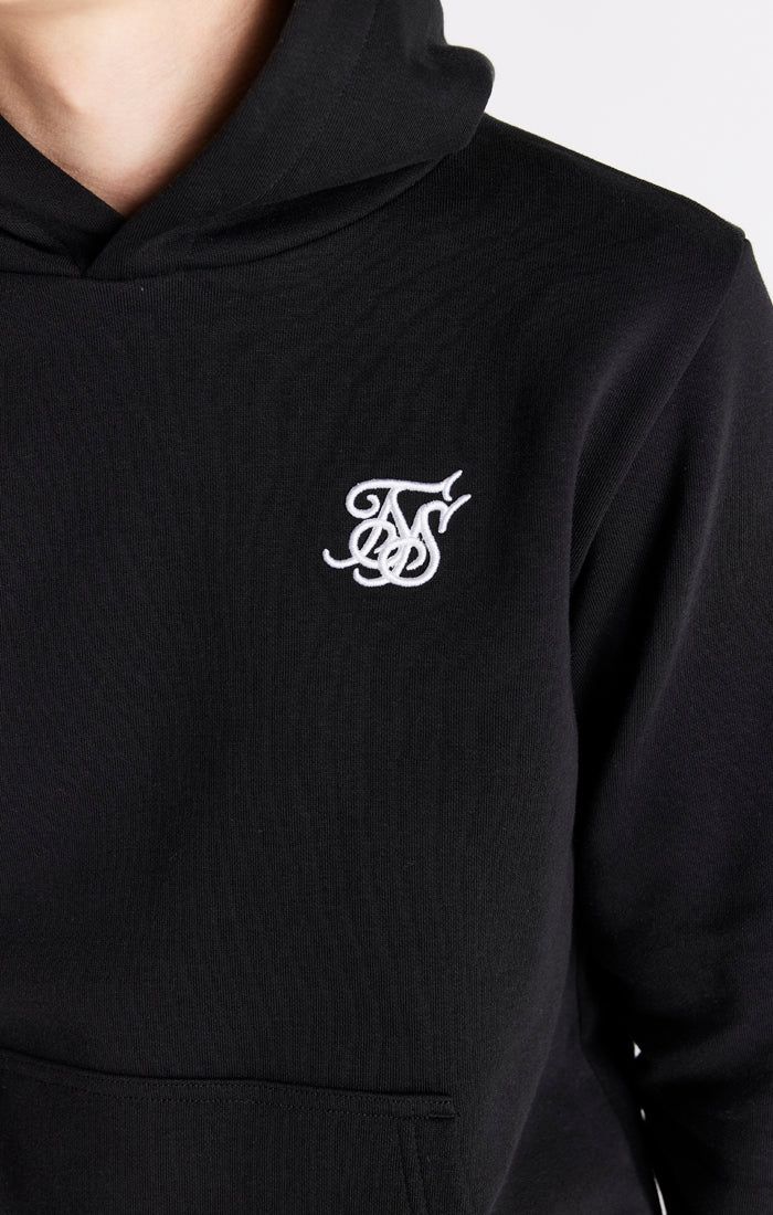 Boys Black Essentials Overhead Hoodie sold by Siksilk product image thumbnail 2