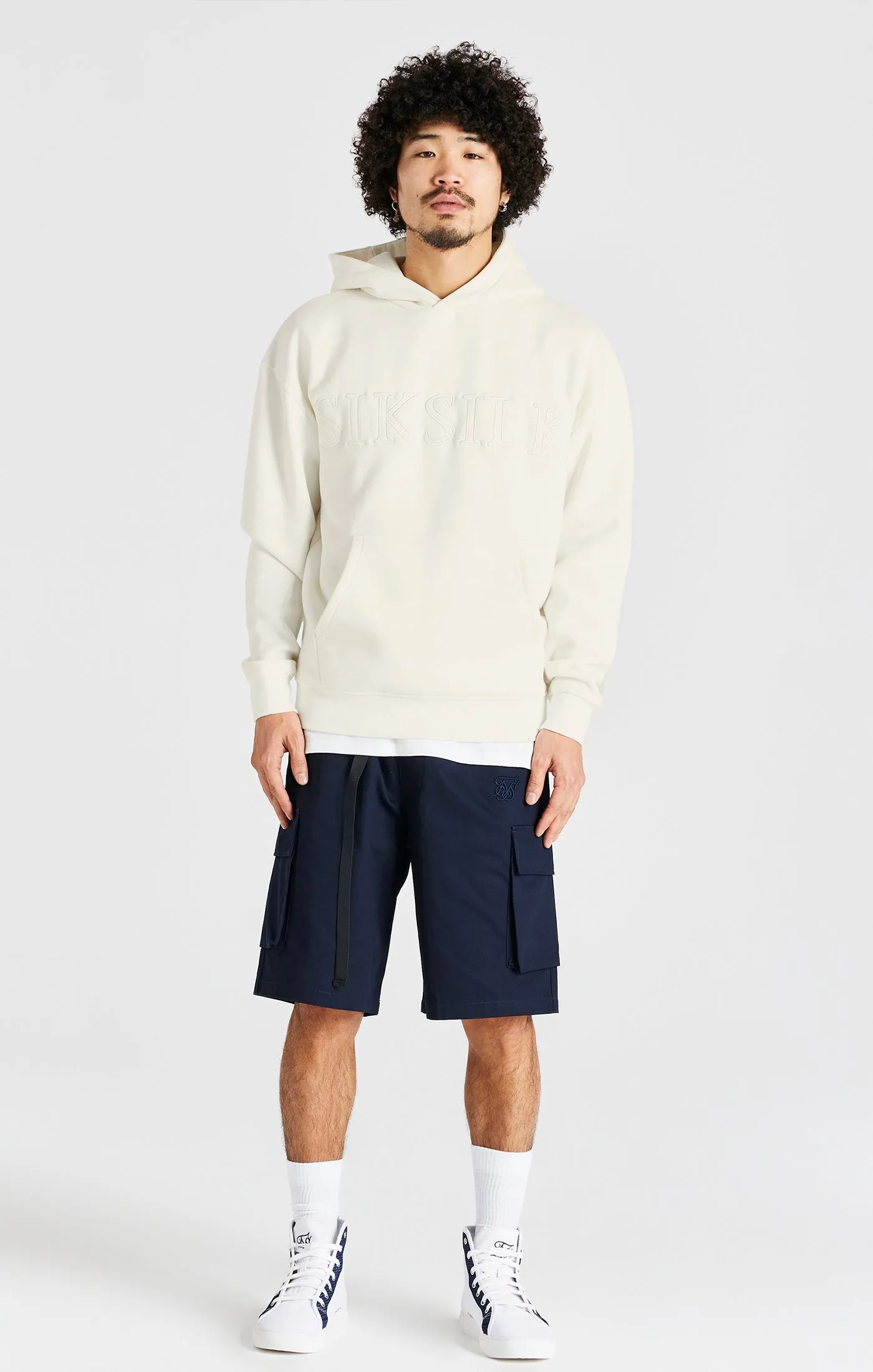 Ecru Applique Hoodie sold by Siksilk product image thumbnail 3